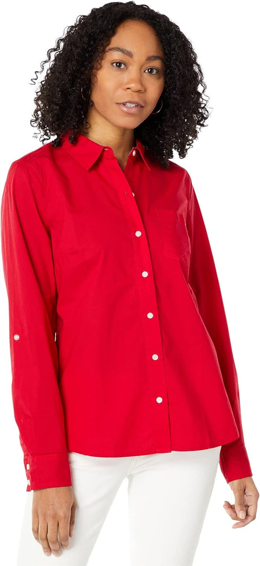 Tommy Hilfiger Button-Down Shirts for Women, Casual Tops