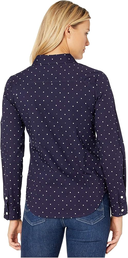 U.S. Polo Assn. Long Sleeve Dot Stretch Poplin Shirt