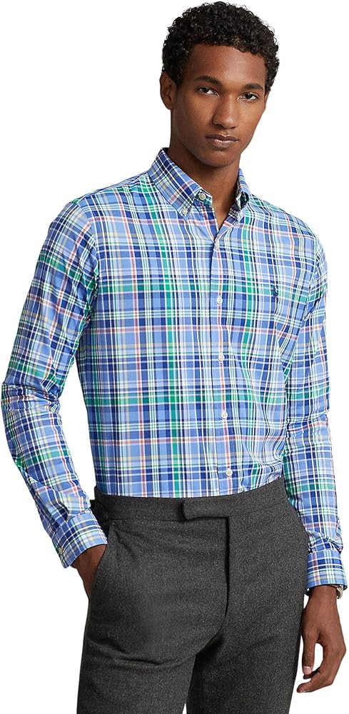 Ralph Lauren Men's Classic Fit Plaid Performance Shirt