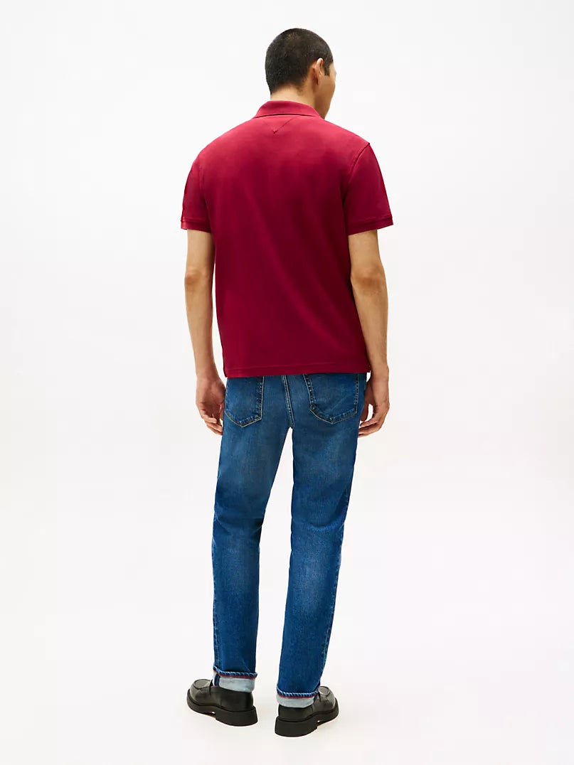 Tommy Hilfiger-Regular Fit Textured Monogram Polo