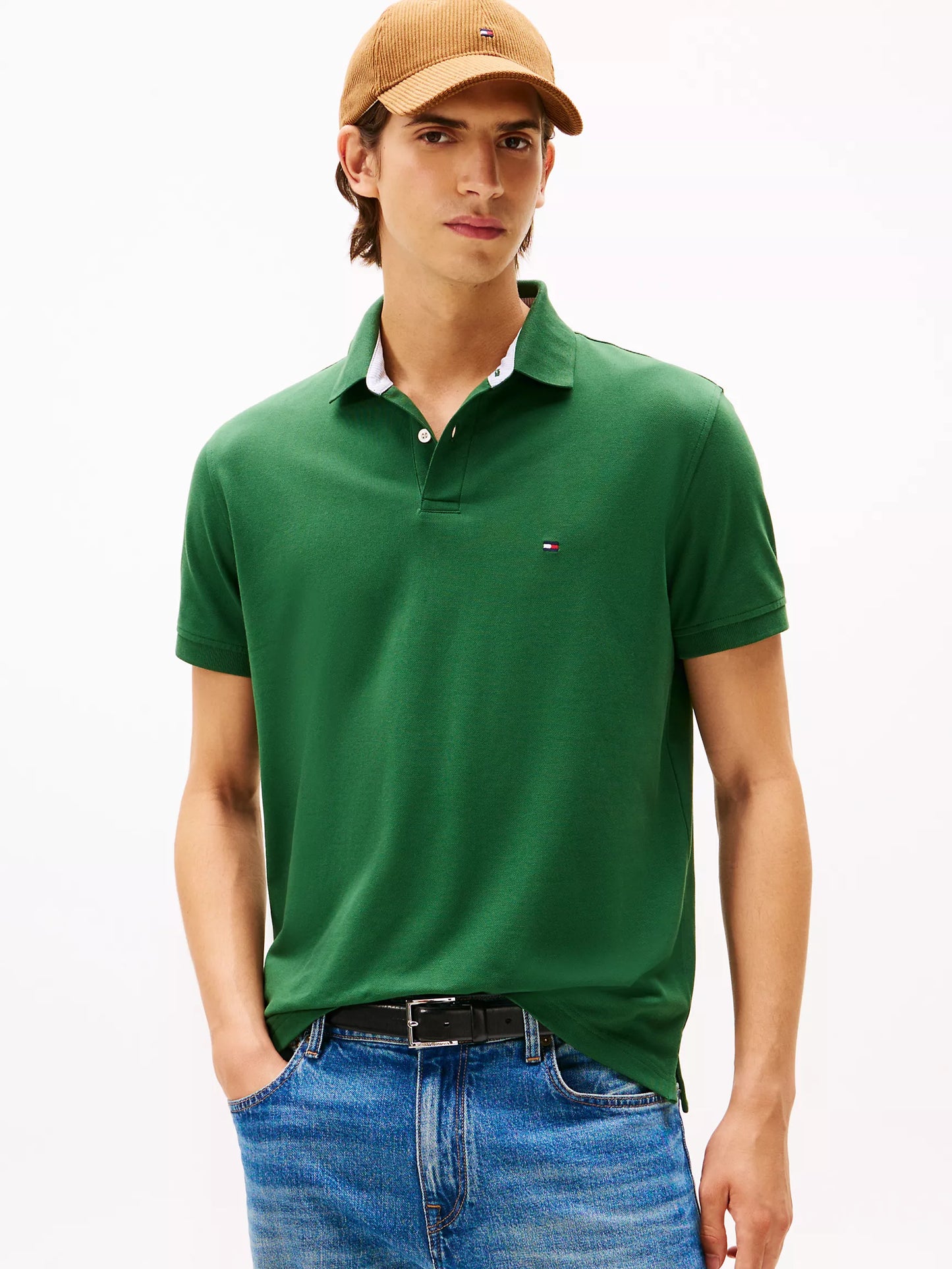 Tommy Hilfiger-Regular Fit Stretch Tommy Polo