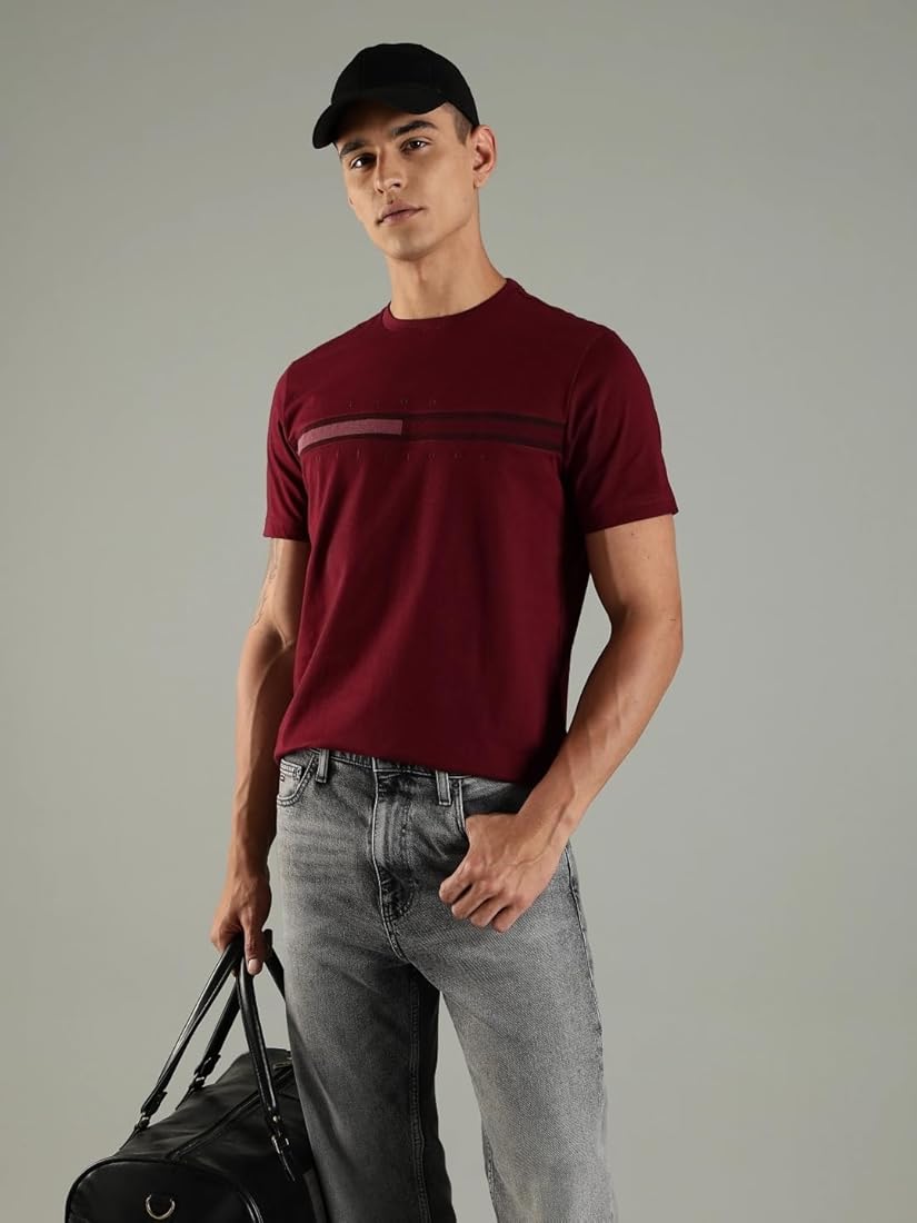 Tommy Hilfiger Embroidered Logo Regular Fit Cotton T-Shirt