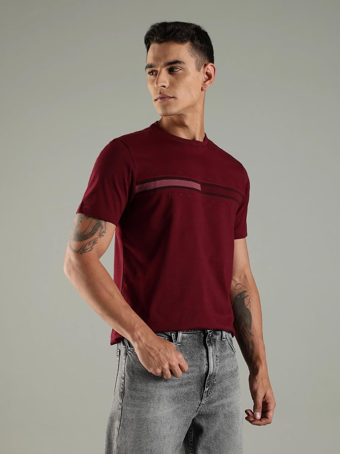 Tommy Hilfiger Embroidered Logo Regular Fit Cotton T-Shirt