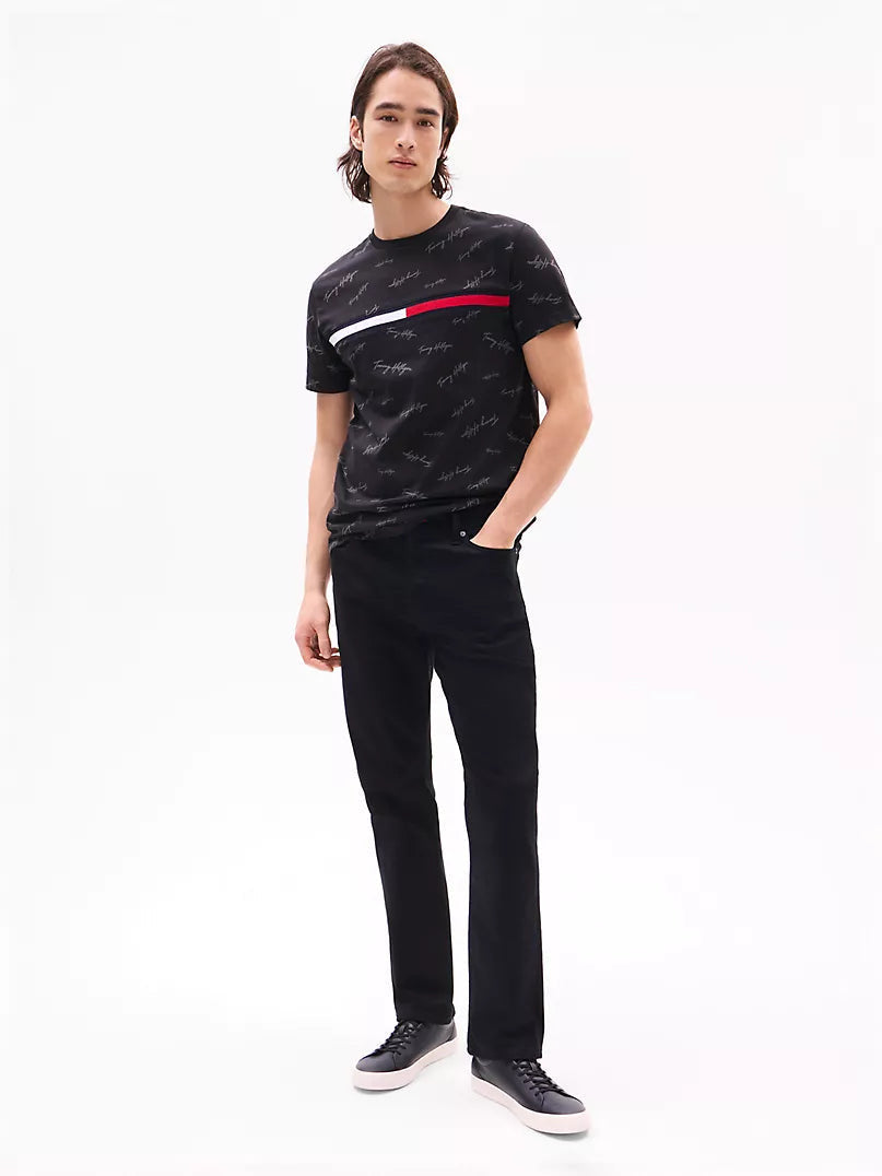 Tommy Hilfiger Signature Flag Stripe Logo T- Shirt Tommy Hilfiger