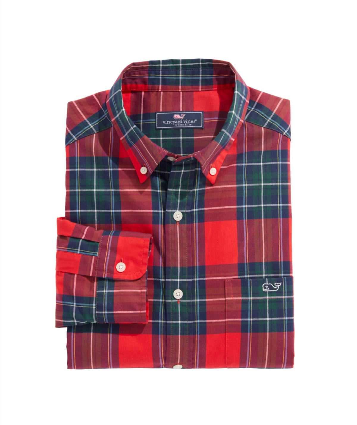 Vineyard Vines Cotton Twill Tartan Shirt