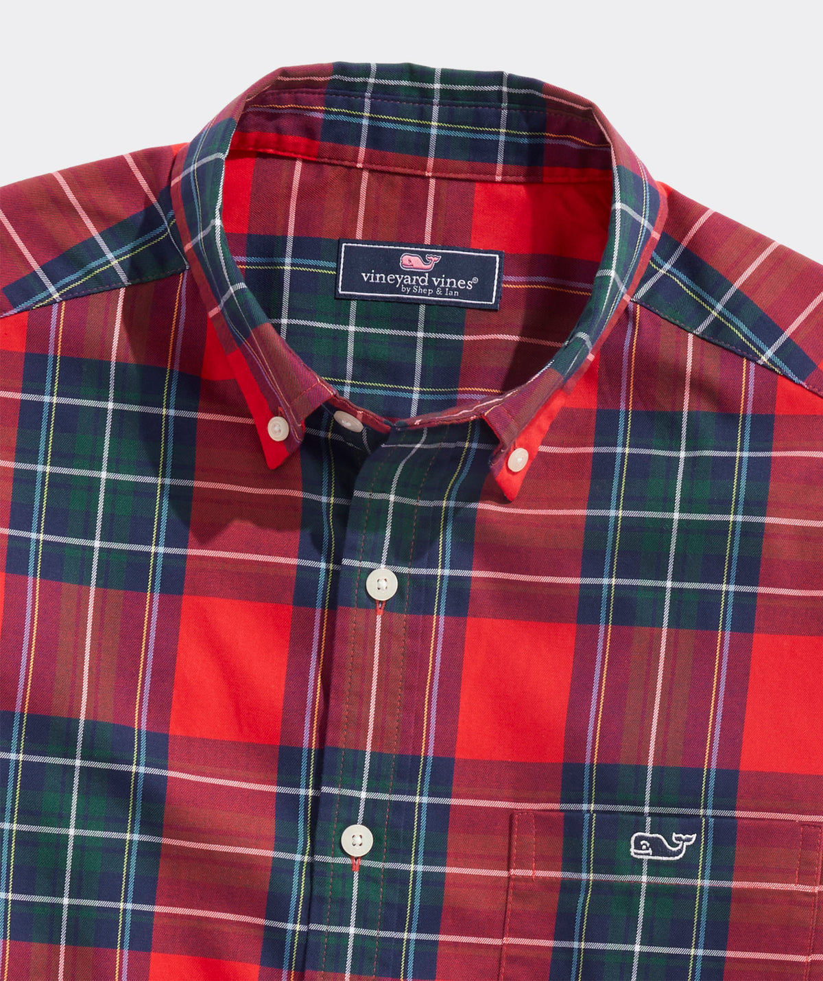 Vineyard Vines Classic Whale Tartan Flannel Shirt