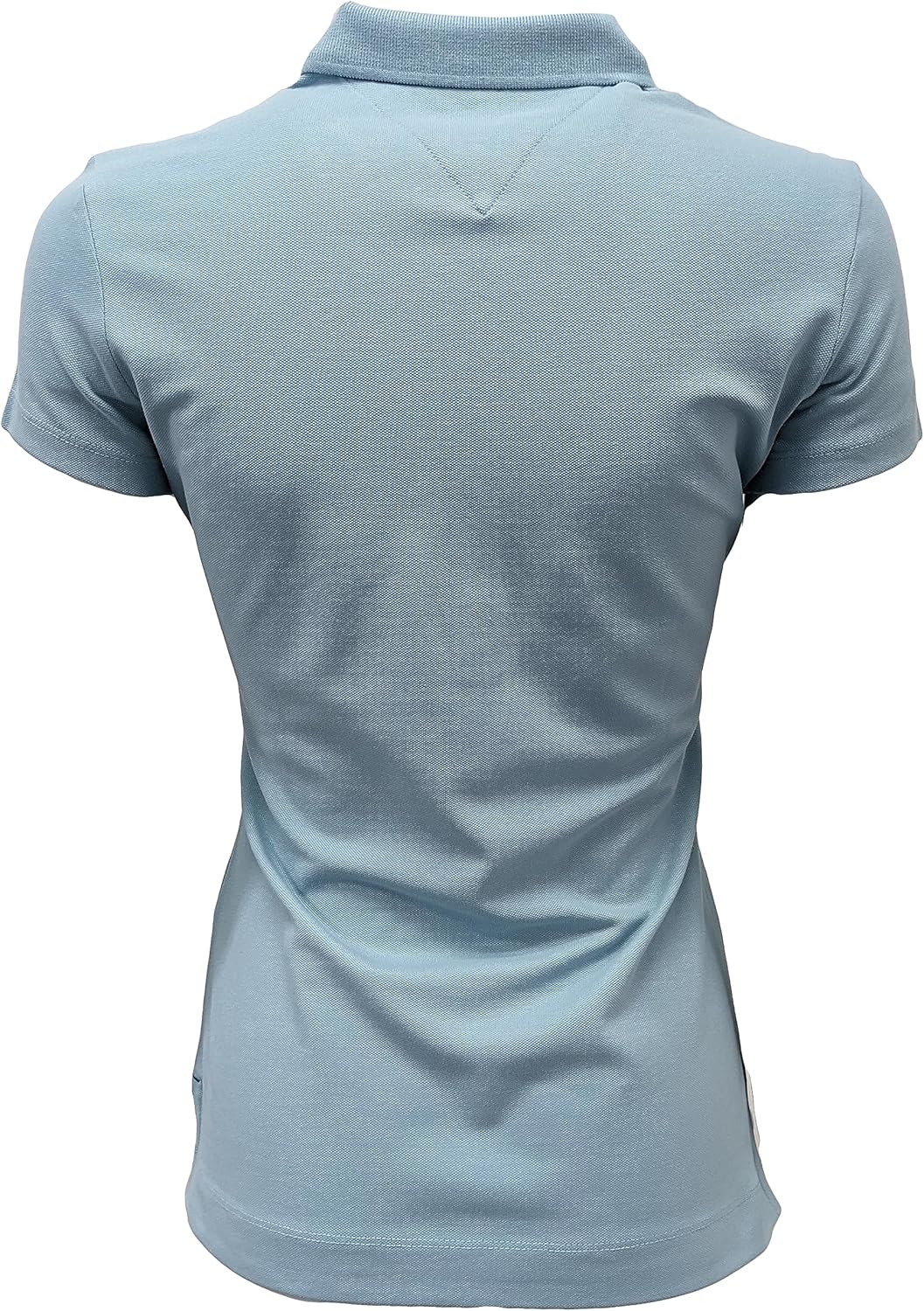 Polo Tommy Hilfiger Slim Fit para mujer (talla pequeña, aguamarina