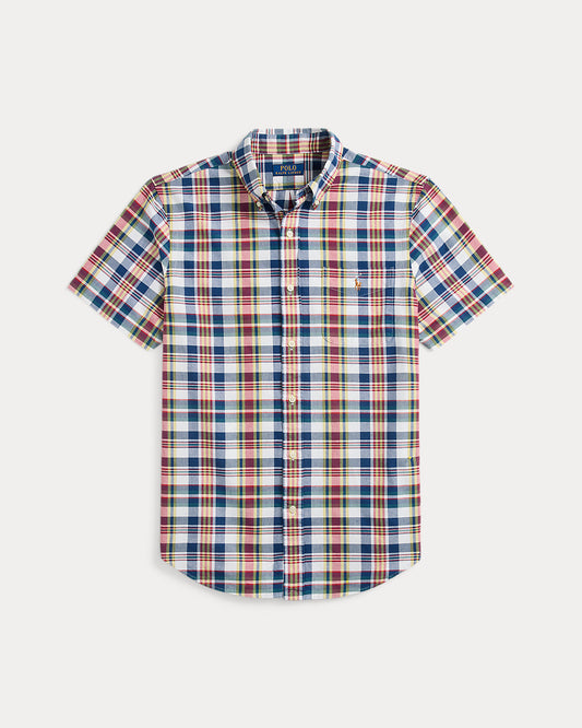 Ralph Lauren Classic Fit Plaid Oxford Shirt