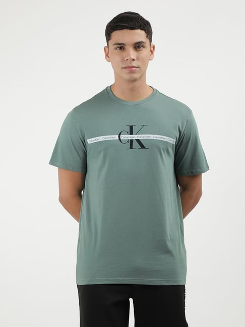 Calvin Klein Jeans Green Cotton Regular Fit