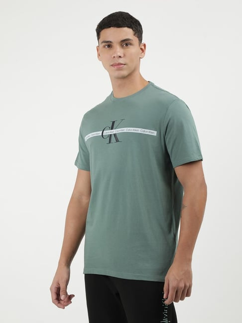 Calvin Klein Jeans Green Cotton Regular Fit