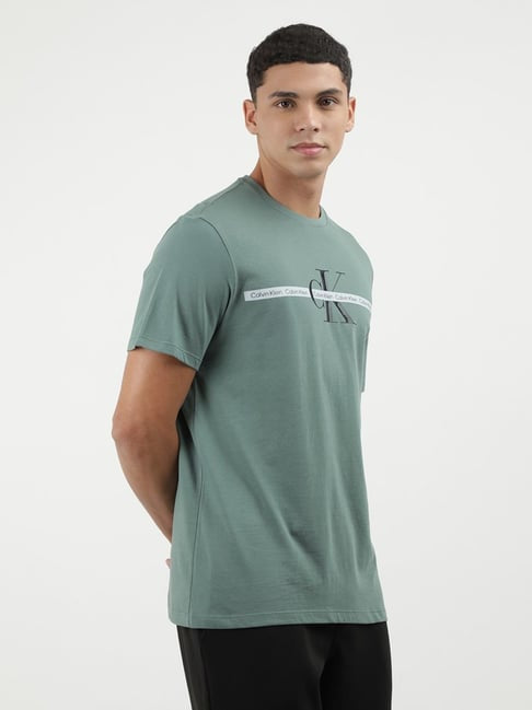 Calvin Klein Jeans Green Cotton Regular Fit