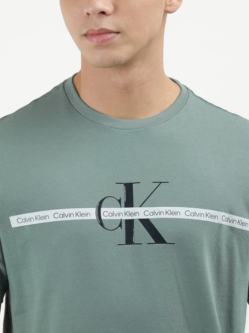 Calvin Klein Jeans Green Cotton Regular Fit