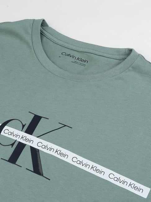 Calvin Klein Jeans Green Cotton Regular Fit