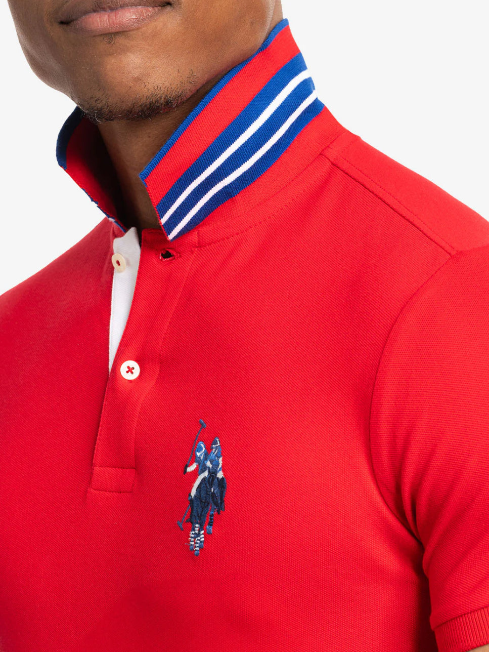 U.S. Polo Assn Slim Fit Big Logo Multitonal Polo