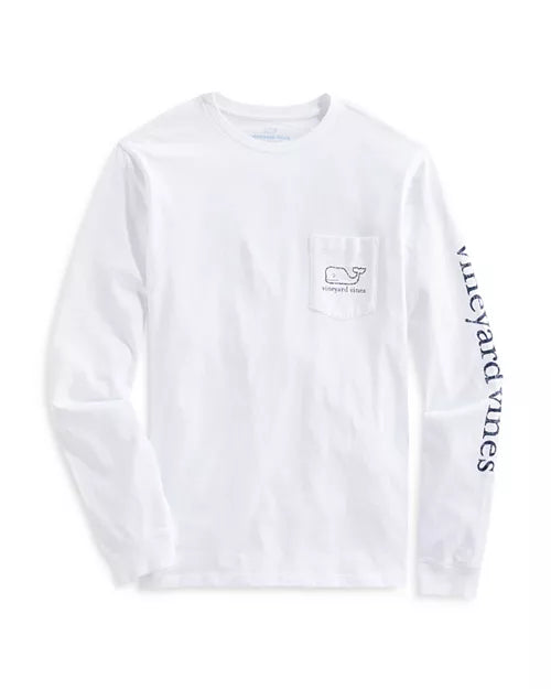 Vineyard Vines Long Sleeve Garment Dyed Vintage Whale Tee