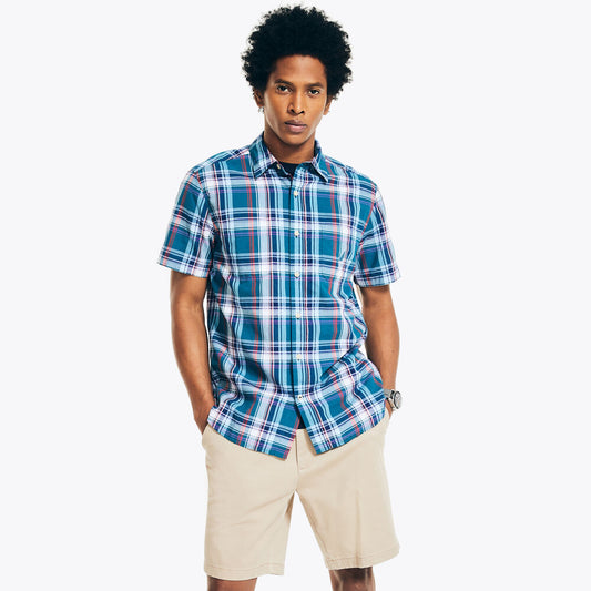 Nautica Madras Plaid Short-Sleeve Shirt