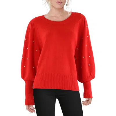 CECE-Womens Embellished Knit Pullover Sweater