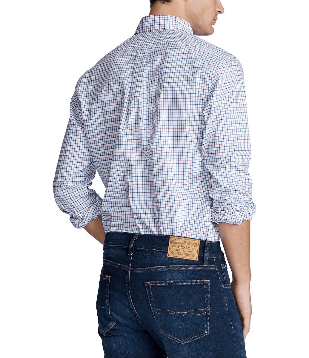 Ralph Lauren Slim Fit Tattersall Button-Down Oxford Shirt