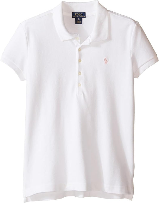 Polo Ralph Lauren Polo de malla de manga corta para niños (bebé) blanco