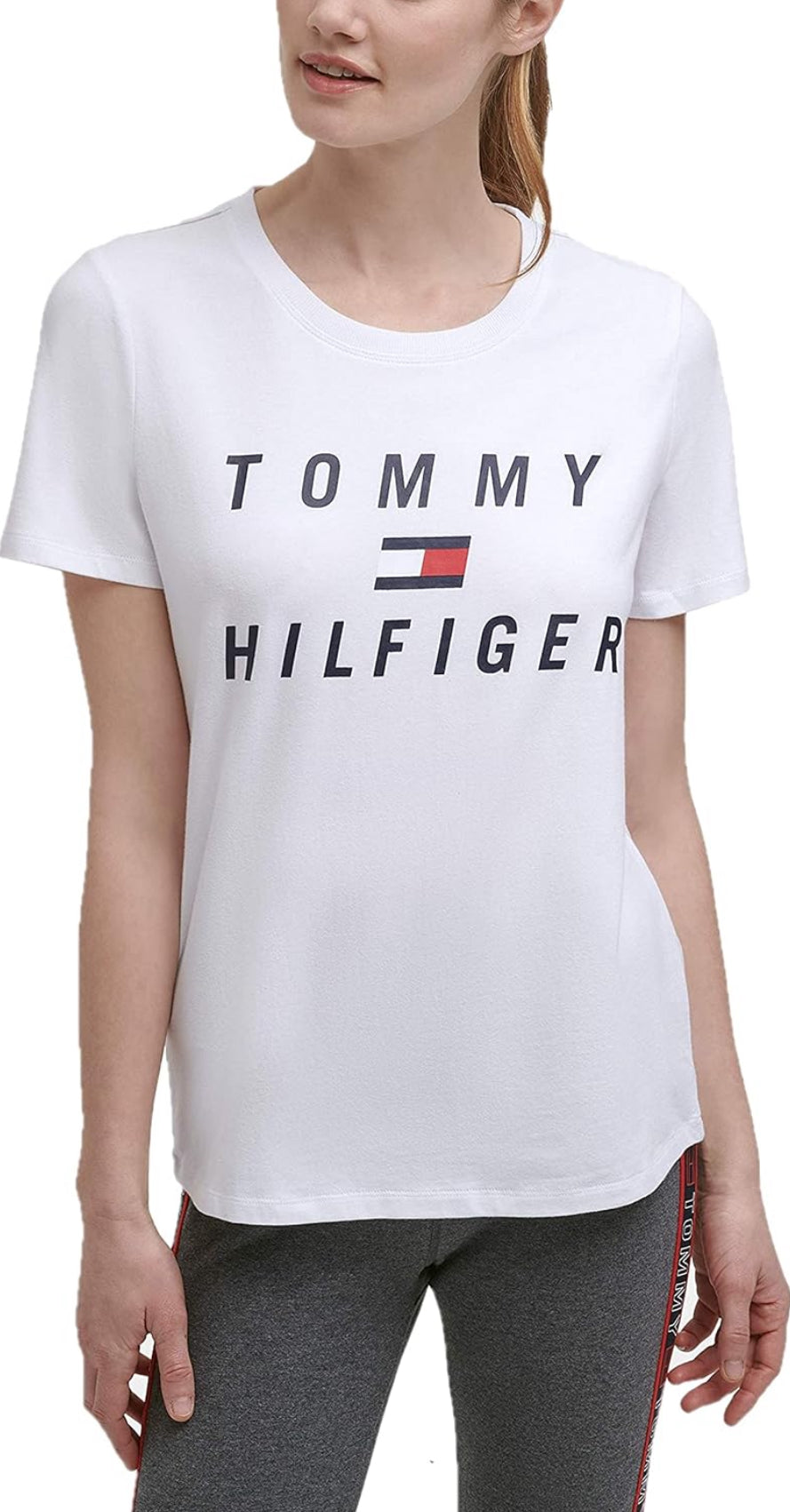 Tommy Hilfiger women's Short Sleeve Slim Fit Shirt