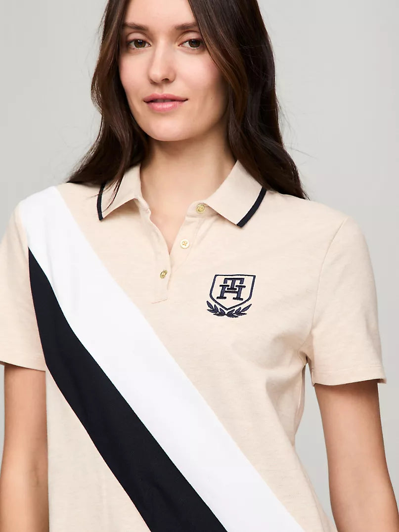Tommy Hilfiger-Vestido Polo De Rayas Con Estampado De Bandera