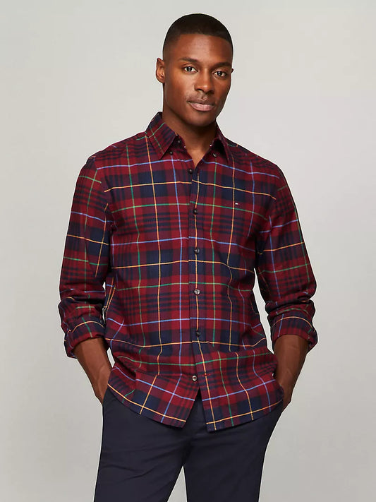 Tommy Hilfiger Regular Fit Plaid Oxford Shirt