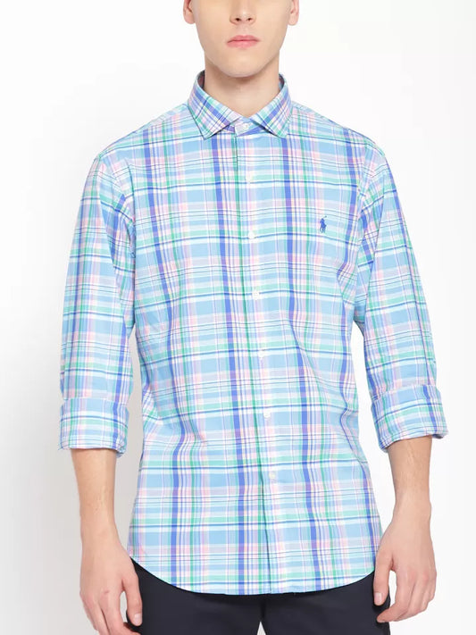 Ralph Lauren View All Casual Shirts  Blue Gingham Checks Shirt