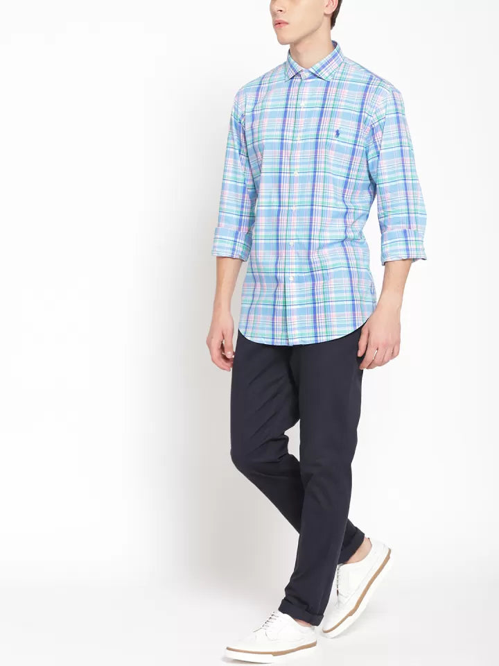Ralph Lauren View All Casual Shirts  Blue Gingham Checks Shirt
