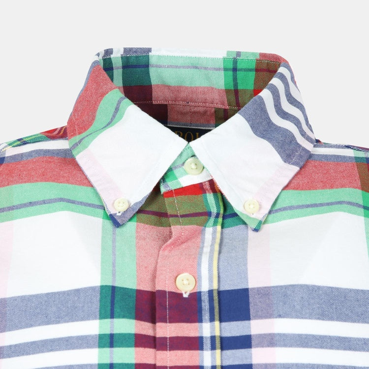 Ralph Lauren Men's Classic Fit Plaid Oxford Shirt