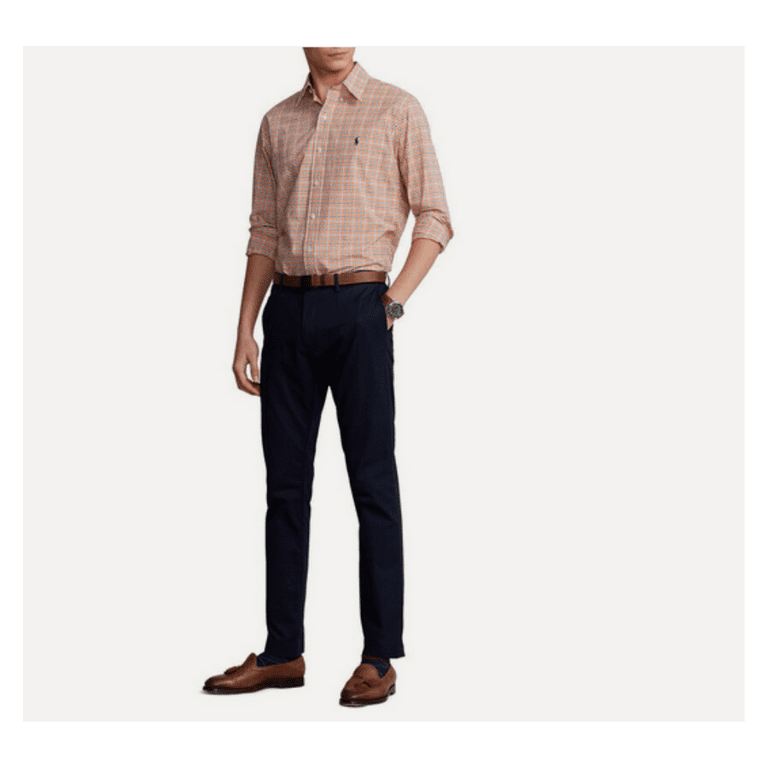 Ralph Lauren Men's Classic Fit Plaid Oxford Shirt