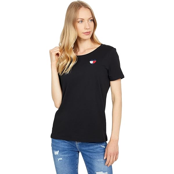 Tommy Hilfiger - Playera con Cuello Redondo para Mujer