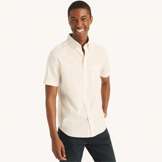 Nautica Striped Oxford Short-Sleeve Shirt