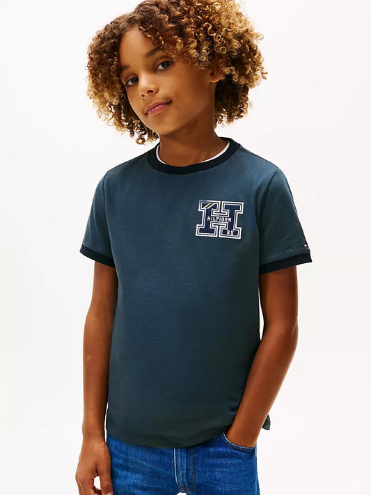 Tommy Hilfiger-Kids' H Logo Letterman T-Shirt