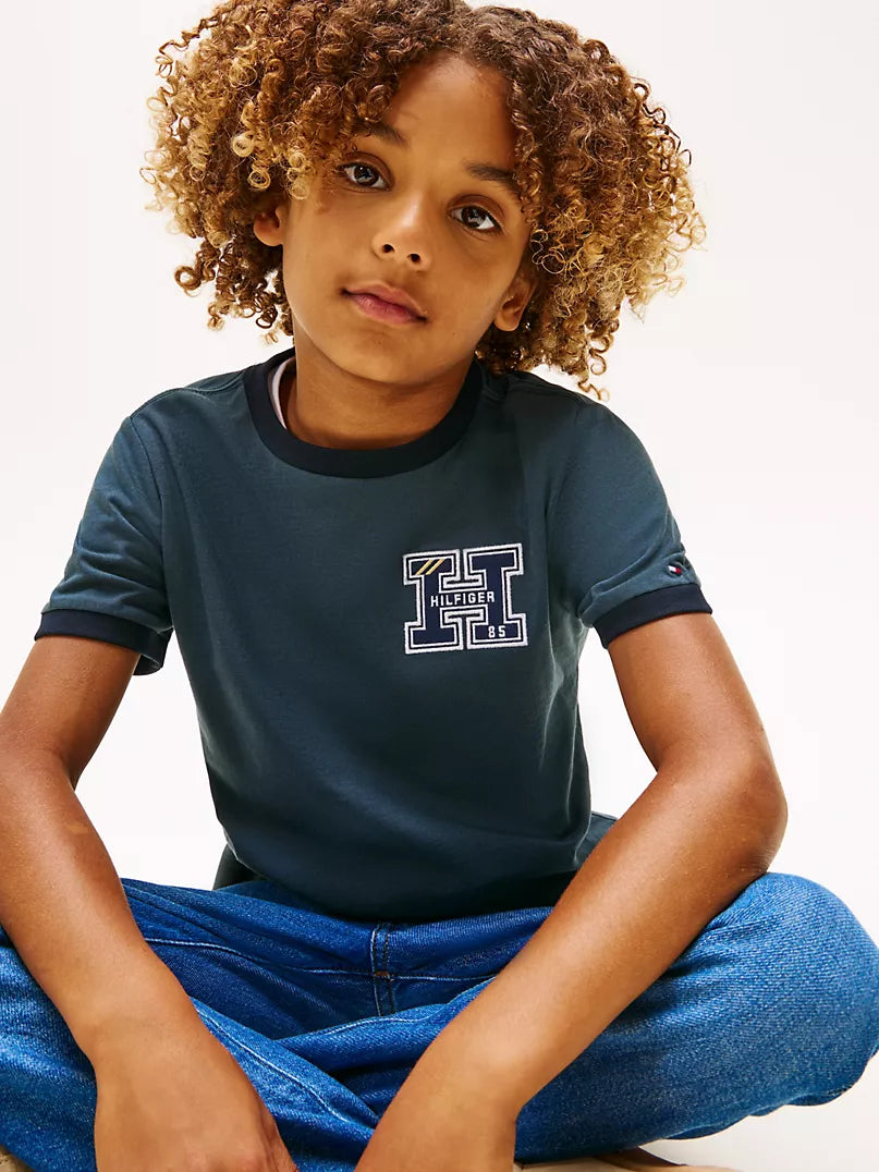 Tommy Hilfiger-Kids' H Logo Letterman T-Shirt