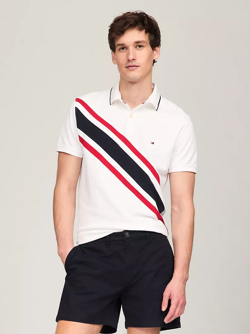 Tommy Hilfiger Regular Fit Banner Stripe Polo