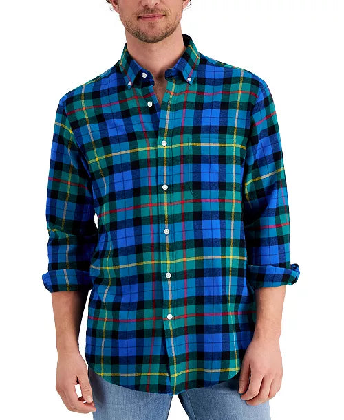 Club Room Men's Plaid Flannel Shirt