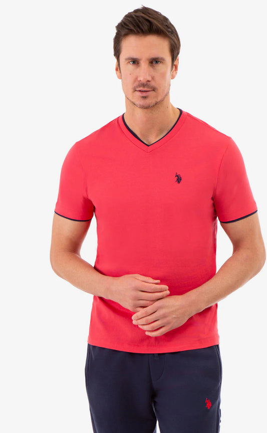 U.S Polo Assn Double V Neck T-Shirt