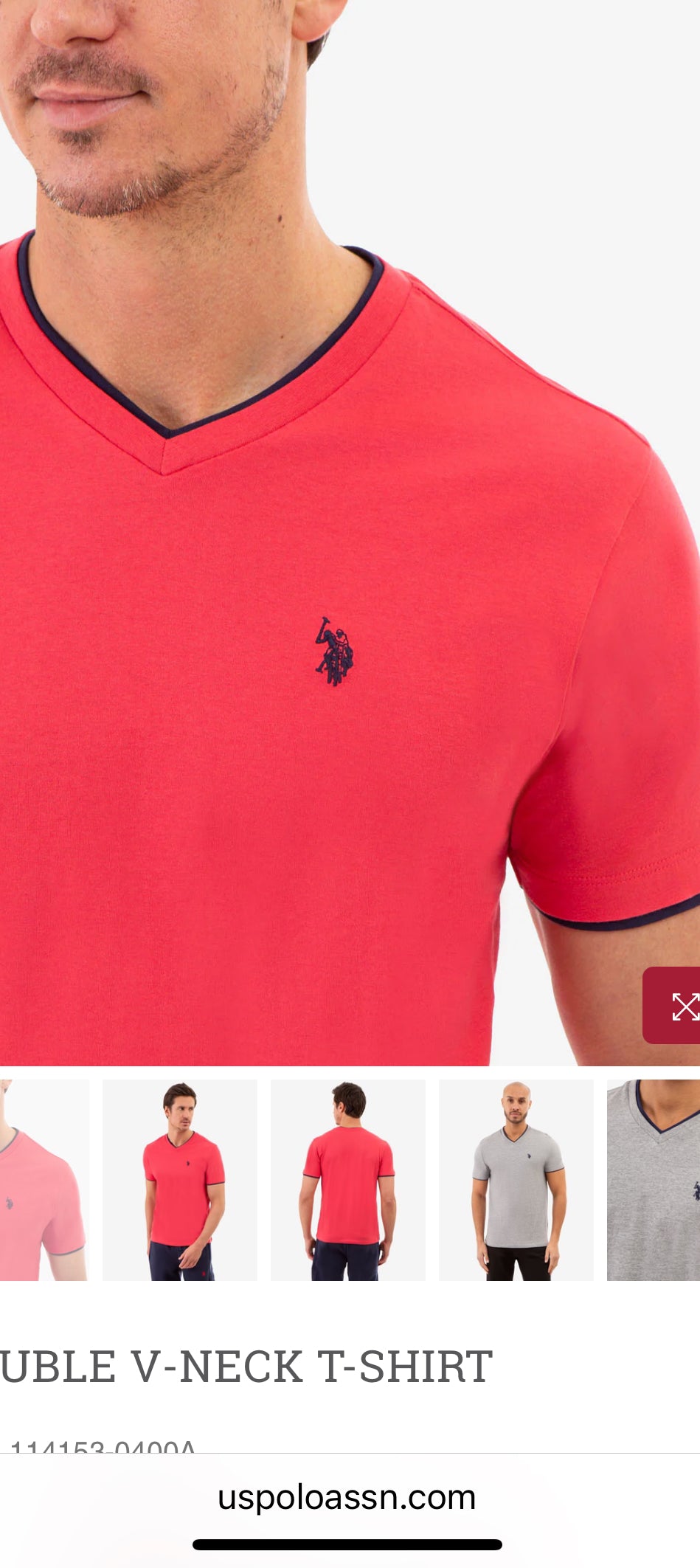 U.S Polo Assn Double V Neck T-Shirt
