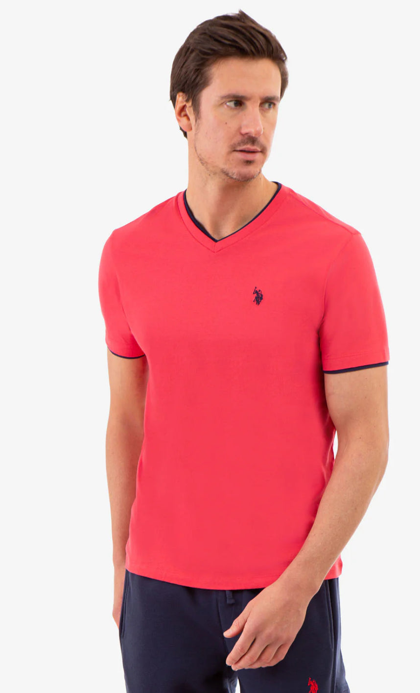 U.S Polo Assn Double V Neck T-Shirt