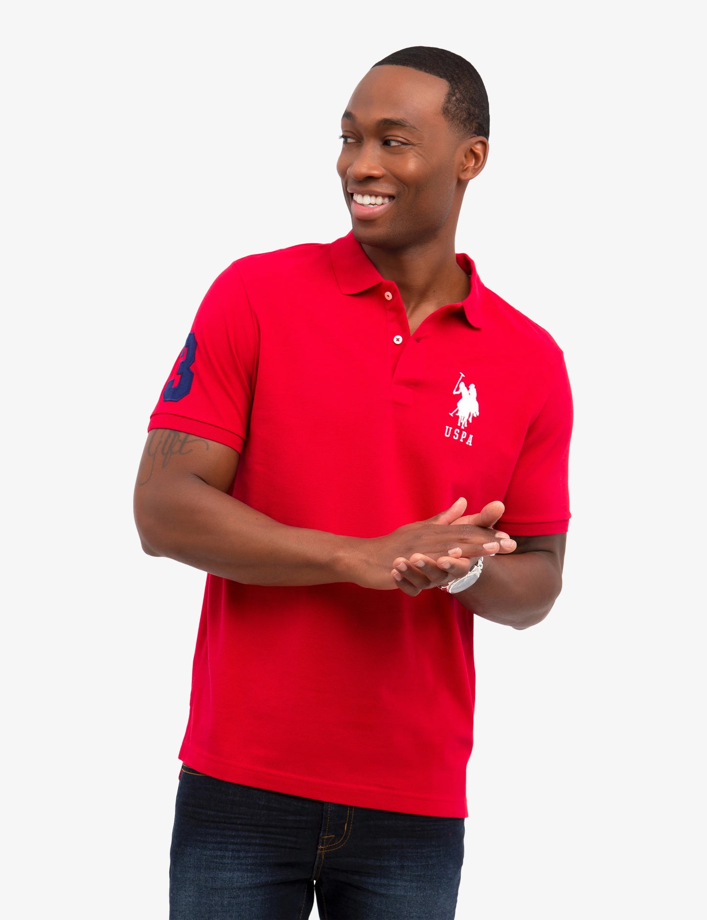 U.S. Polo Assn Men's Solid Pique Polo Shirt