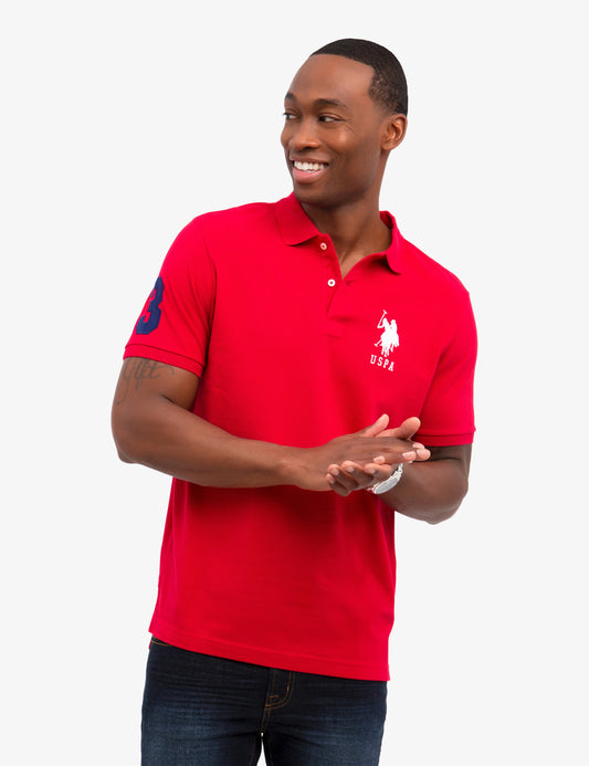 U.S. Polo Assn Men's Solid Pique Polo Shirt