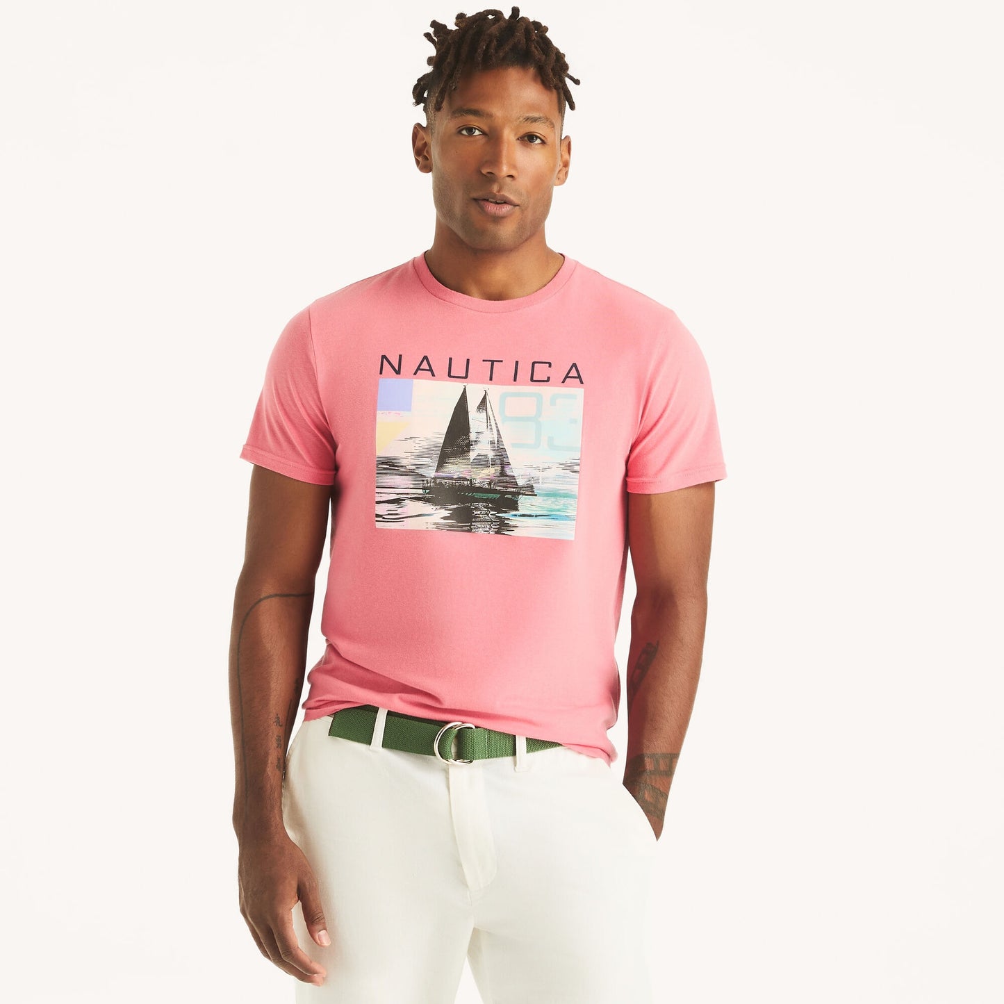 Náutica-Neon Sailing Graphic T-Shirt