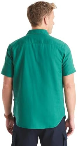Nautica mens Nautica Sustainably Crafted Linen Short-sleeve Shirt Nautica Sustainably Crafted Linen Short-Sleeve Shirt