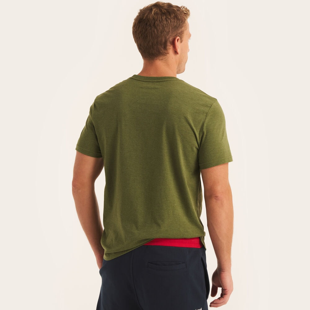 Nautica-Heathered Crewneck T-Shirt