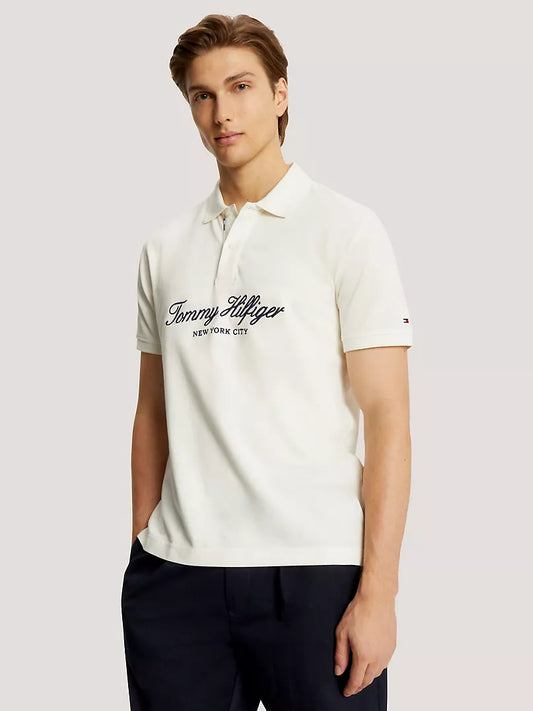 Tommy Hilfiger Regular Fit Embroidered NYC Script Polo