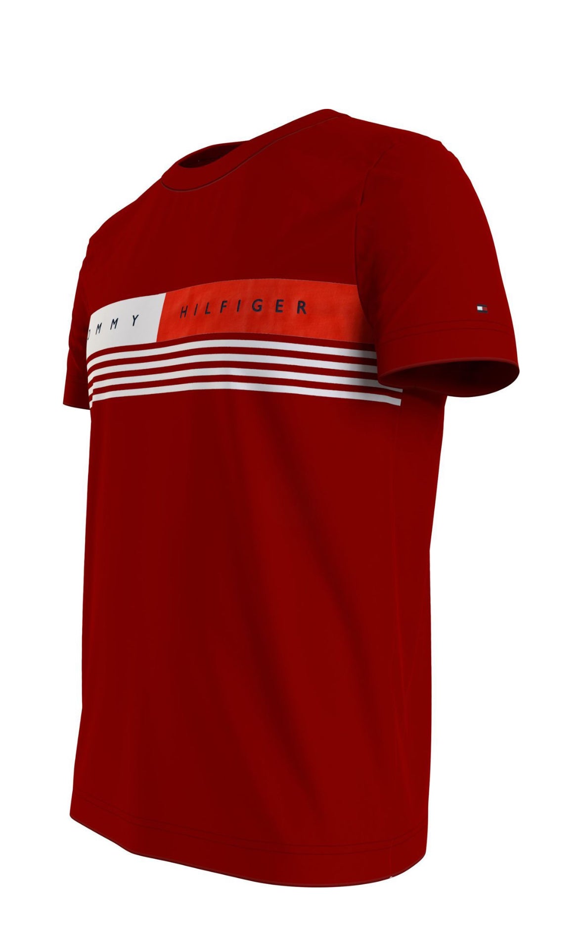 Tommy Hilfiger Men's Chest Stripe Graphic Tee