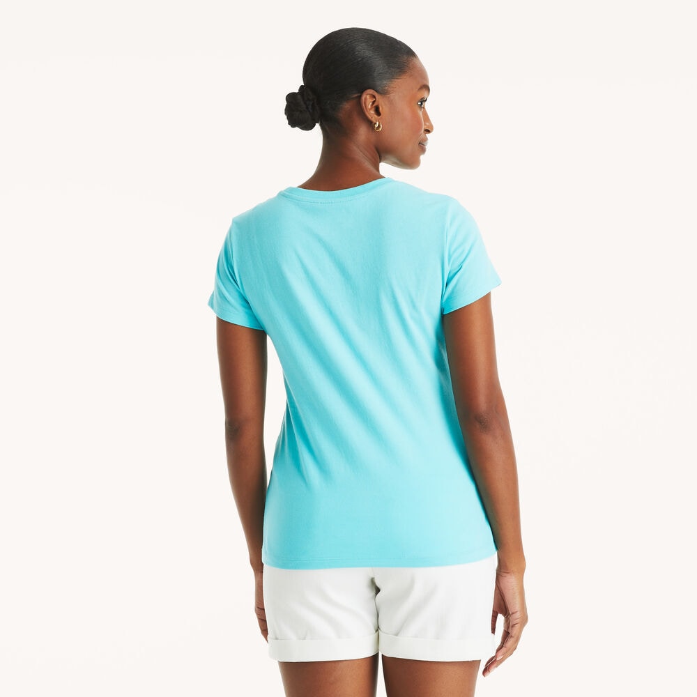 Náutica sunset sailing foil graphic t-shirt Women’s