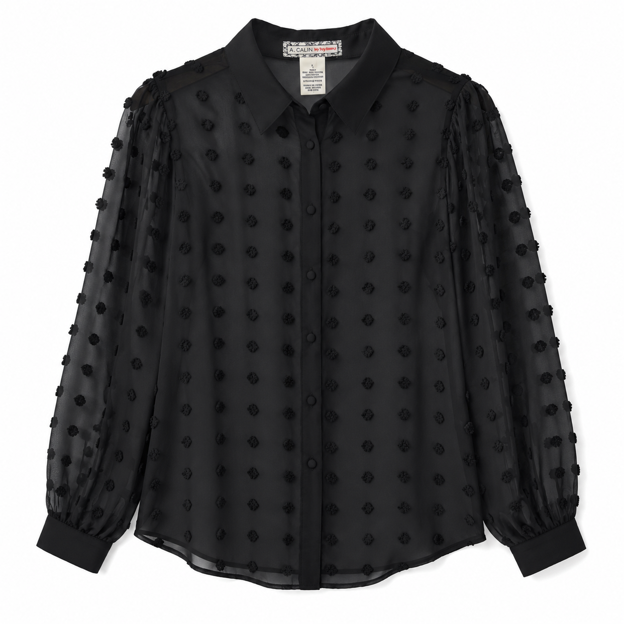 A. Calin By Flying Tomato Dobby Spot Shirt