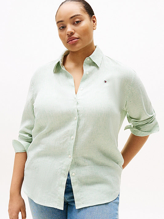 Tommy Hilfiger-Camisa Curve de corte amplio