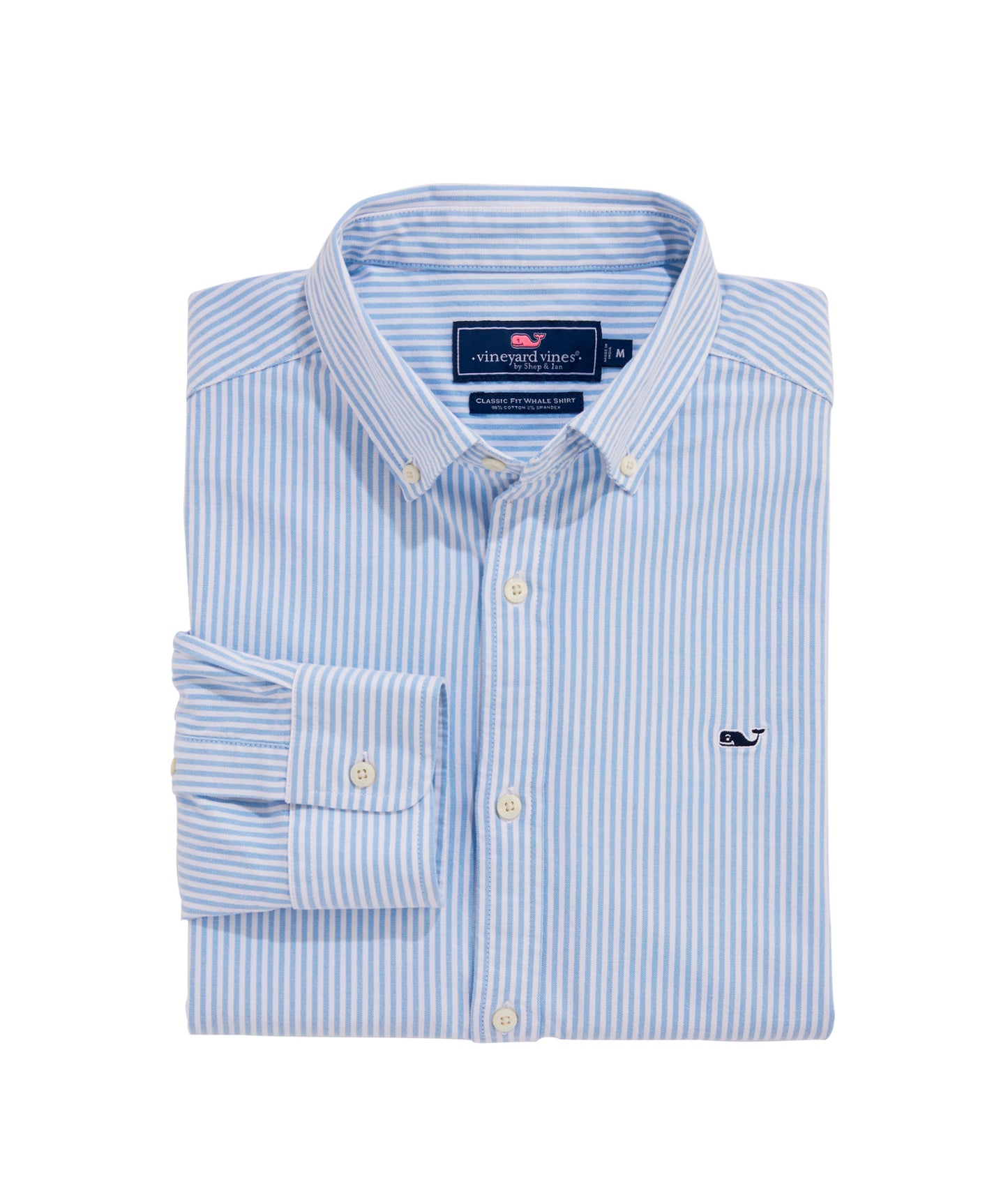 Vineyard Vines Woven Tops Stripe Oxford Whale Shirt